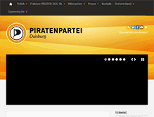 Tablet Screenshot of piratenpartei-duisburg.de